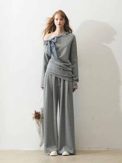 "灰调解构" The Eloise Soft Structure Silk-Cotton Suit Set