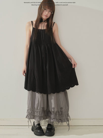 "Lace Whisper" Black Layering Lace Cami Top