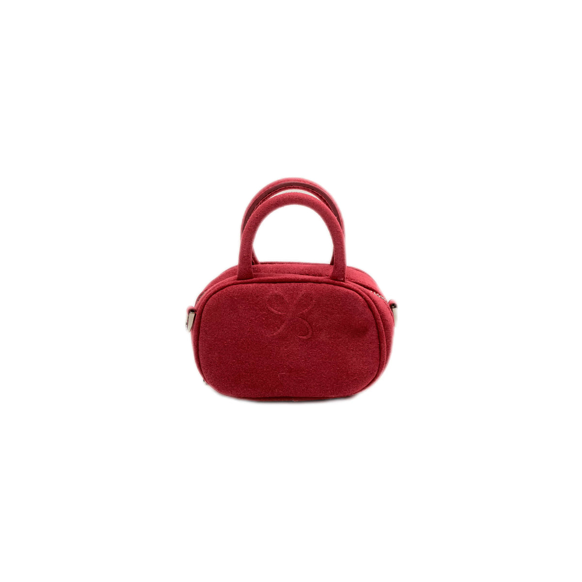 SunsetPark - Suede Bow Boston Handbag (Red / Brown / Floral / Blue / Pink)