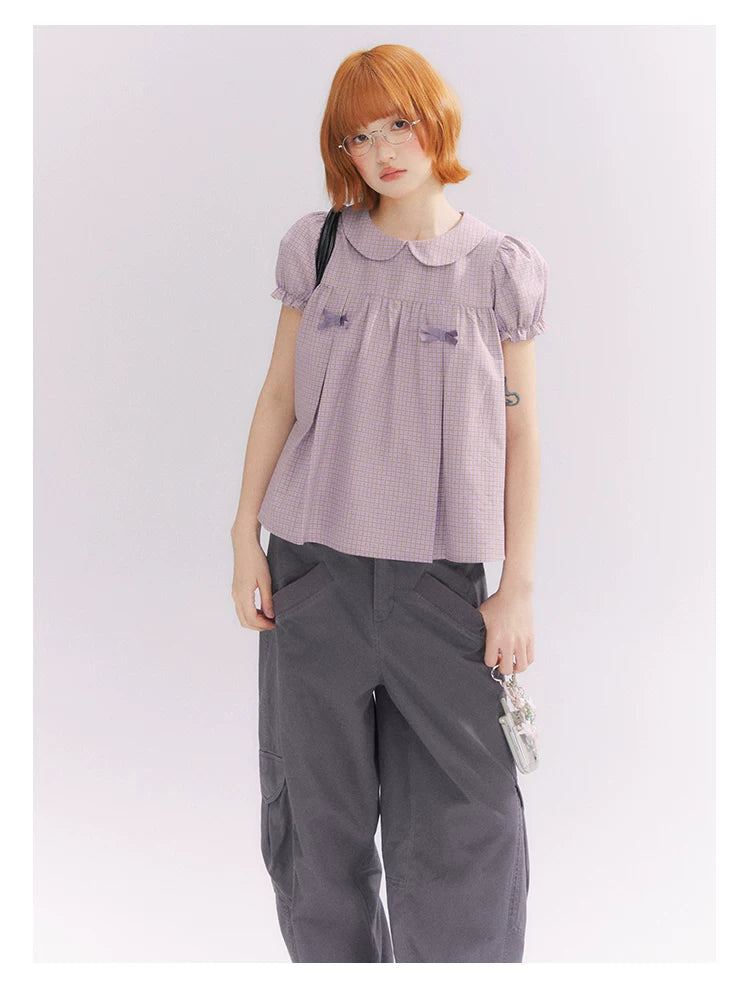 “Pear Shape Genius” Dusty Mauve Washed Cotton Cargo Pants