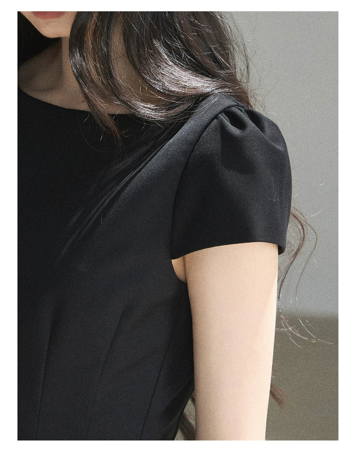 "Her Black & White Poem" Elegant Contrast Two-Piece Set