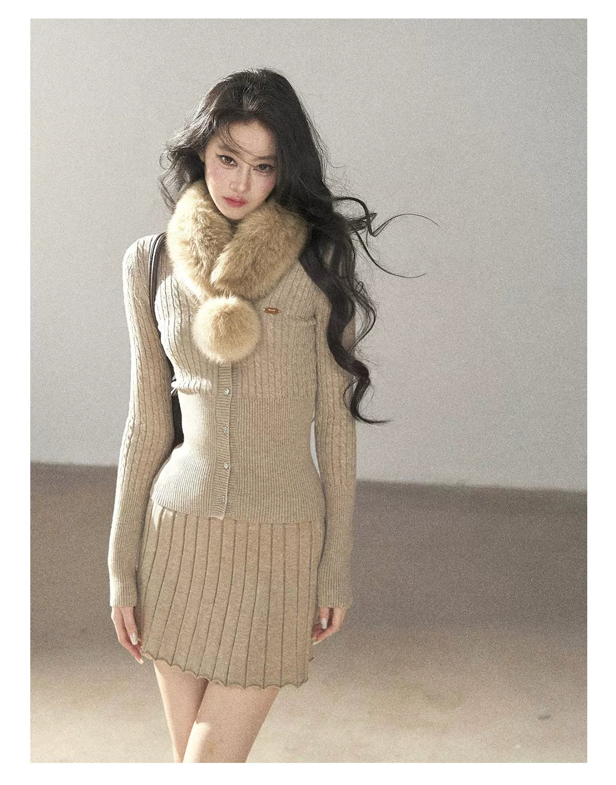 AOMALM - Real Fur Winter Scarf & Neck Warmer