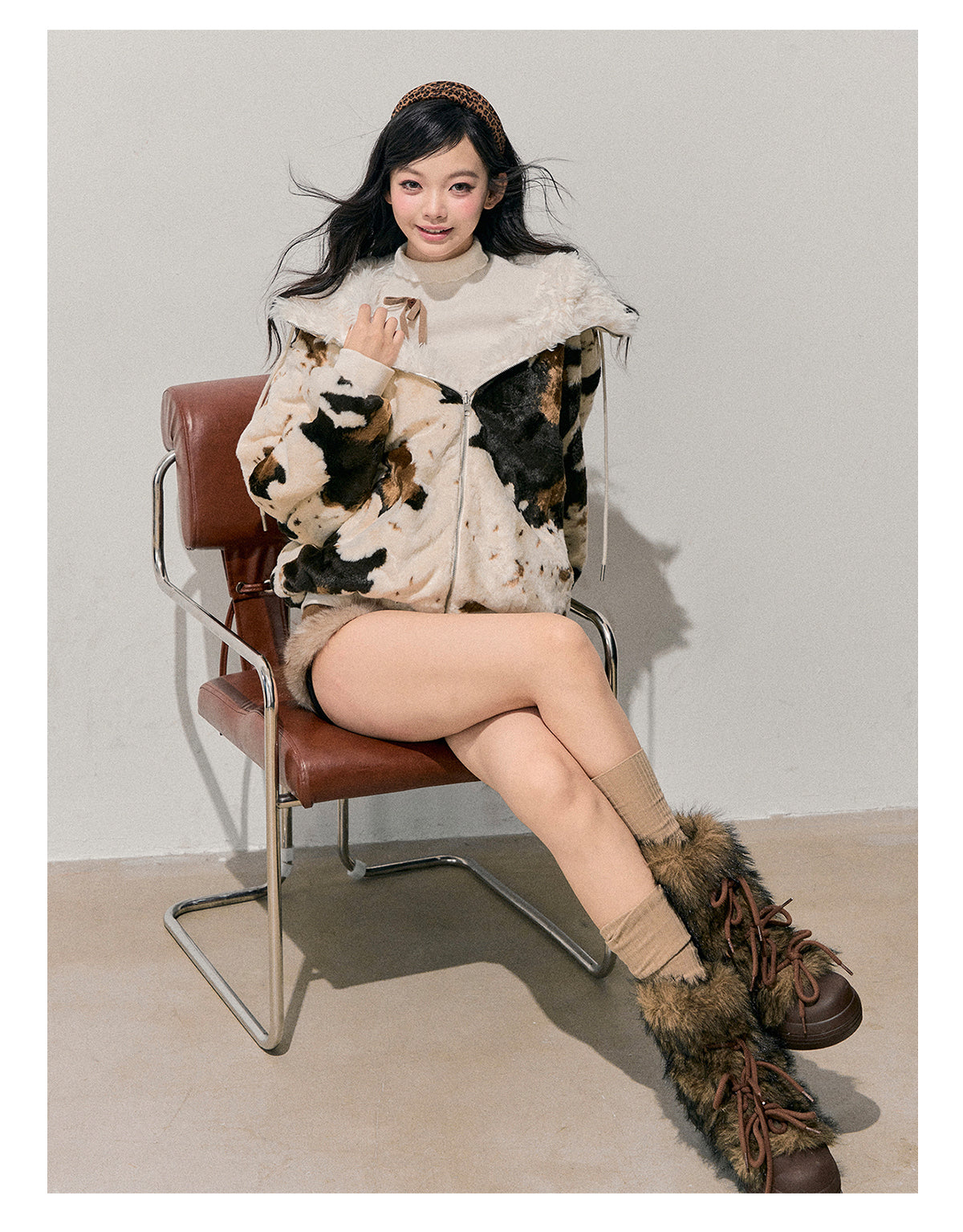 少也眼 “Before the Snow Falls” Faux Shearling Jacket 58436136
