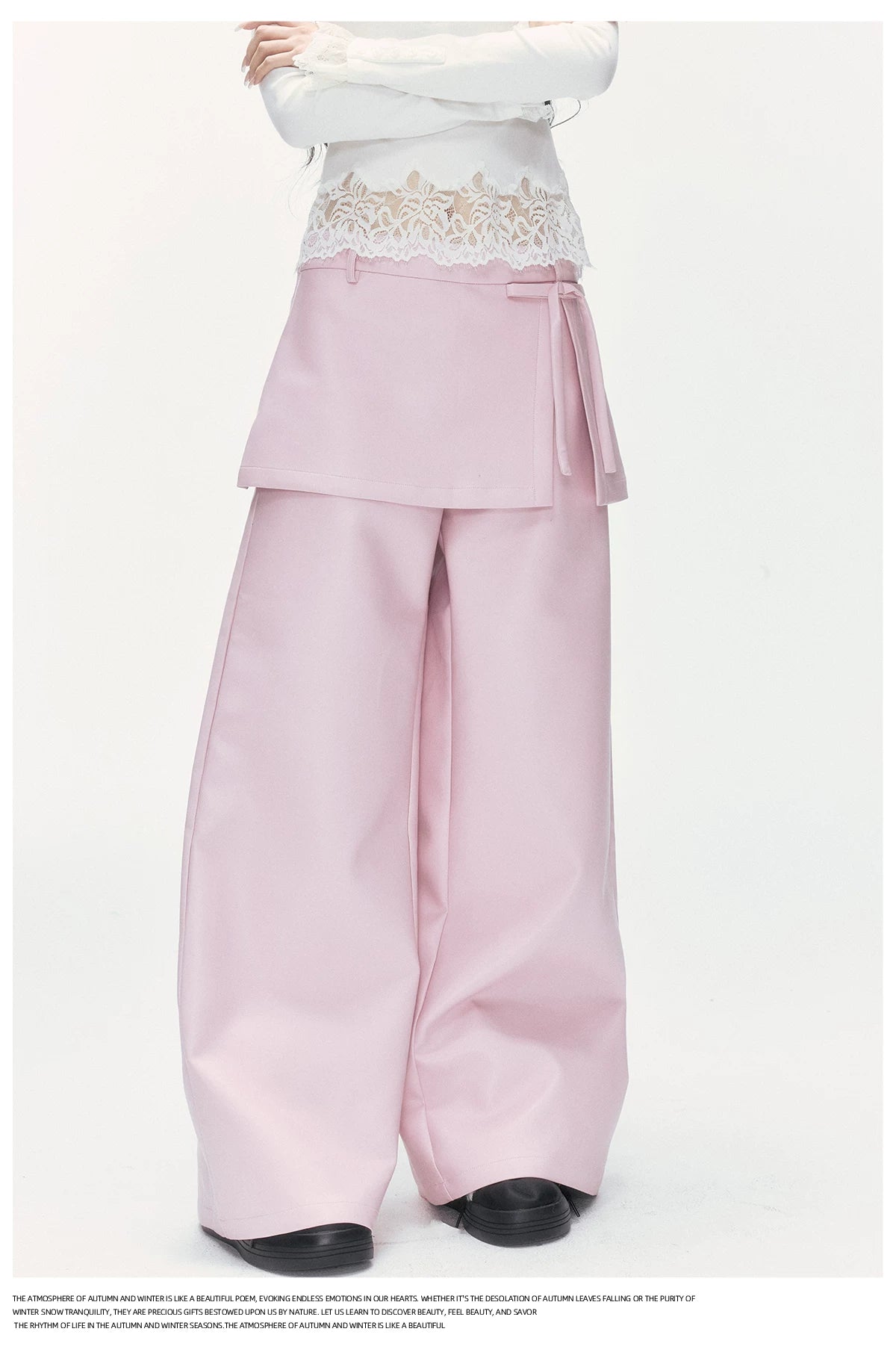 24olvides - Pink Faux Shearling Stand Collar Jacket