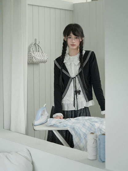 "Starlit Gap" White Blouse Collection
