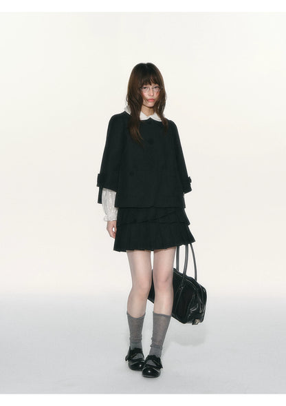 JOVYLLE - Black Preppy Blazer & Skirt Set