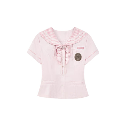 "Macaron Melody" Sailor Collar Set