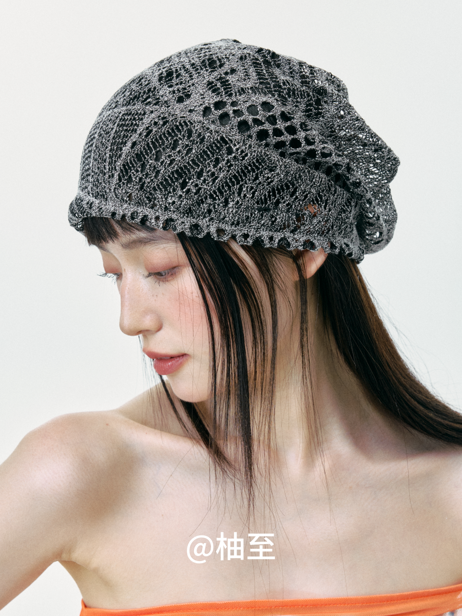 Open-Knit Mesh Beanie – Lightweight Breathable Slouchy Hat
