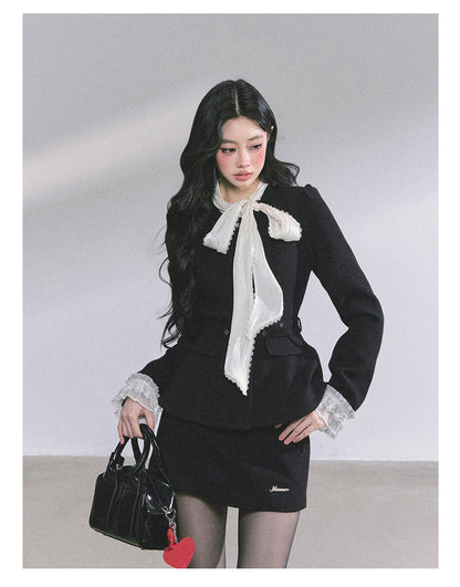 少也眼 “Nouveau Heiress” Two-Piece Jacket & Skirt Set 435434