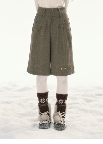 CANSTORE - [FREE GIFT] Frostflower Fair Isle Knit Leg Warmers