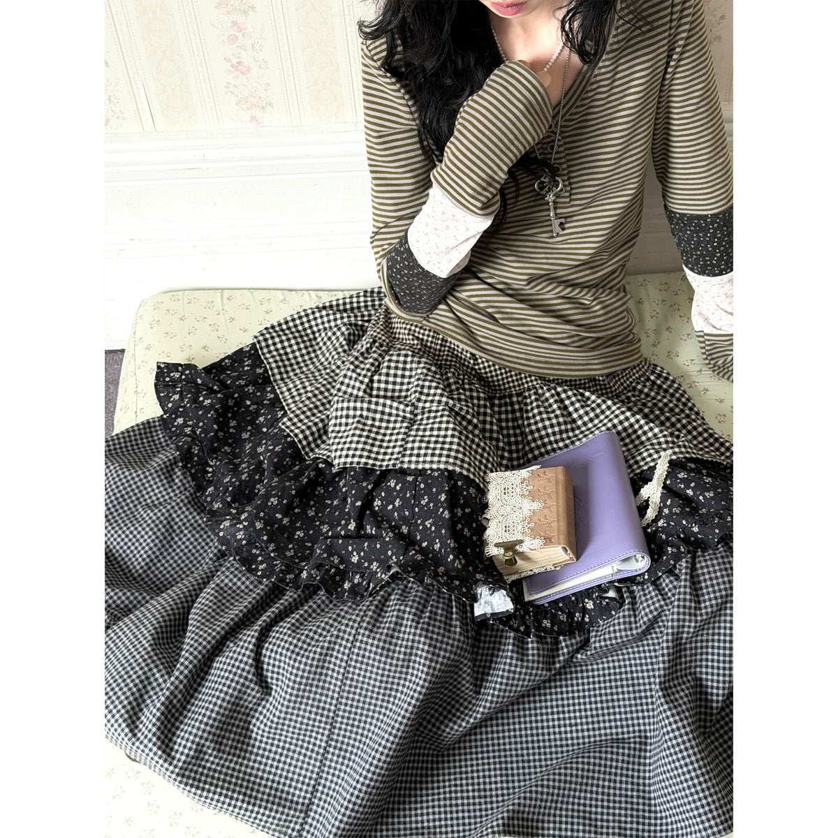 KYOUKO - Grape Purple Vintage Mix-and-Match 4-Piece Set
