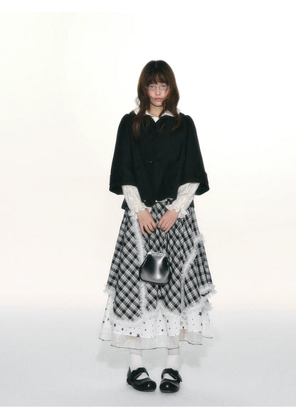 JOVYLLE - Black Preppy Blazer & Skirt Set