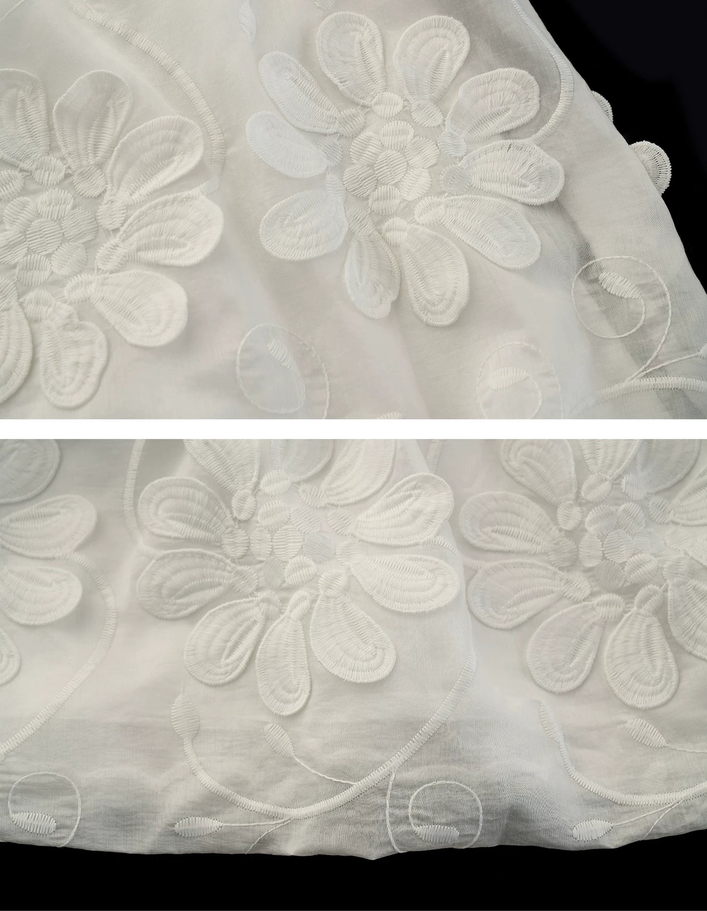 "Pure Bloom Mood" 3D Floral Strapless Mini Dress WE944