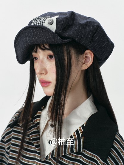 Cloud Baker Boy Cap – Vintage Artist Newsboy Hat
