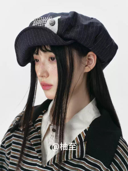 Cloud Baker Boy Cap – Vintage Artist Newsboy Hat