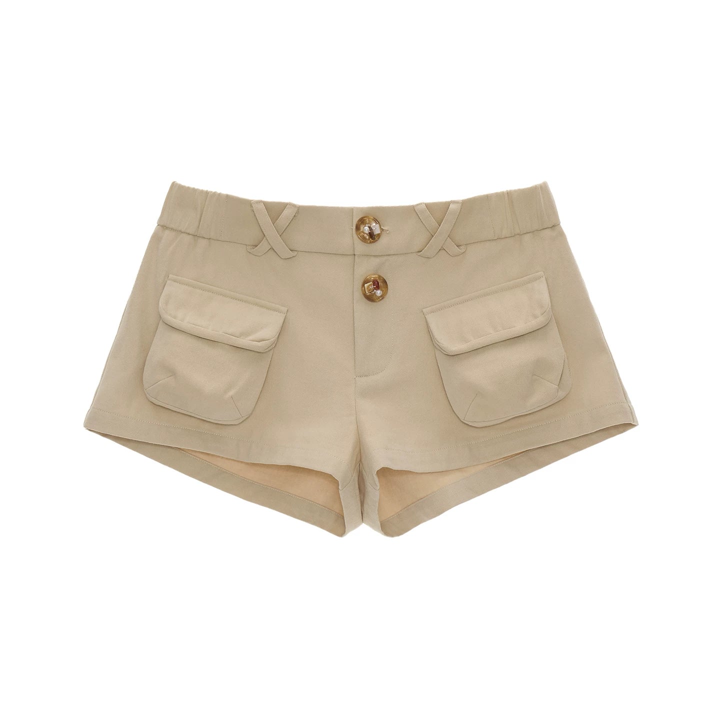 Vintage Utility Pocket Cotton Shorts