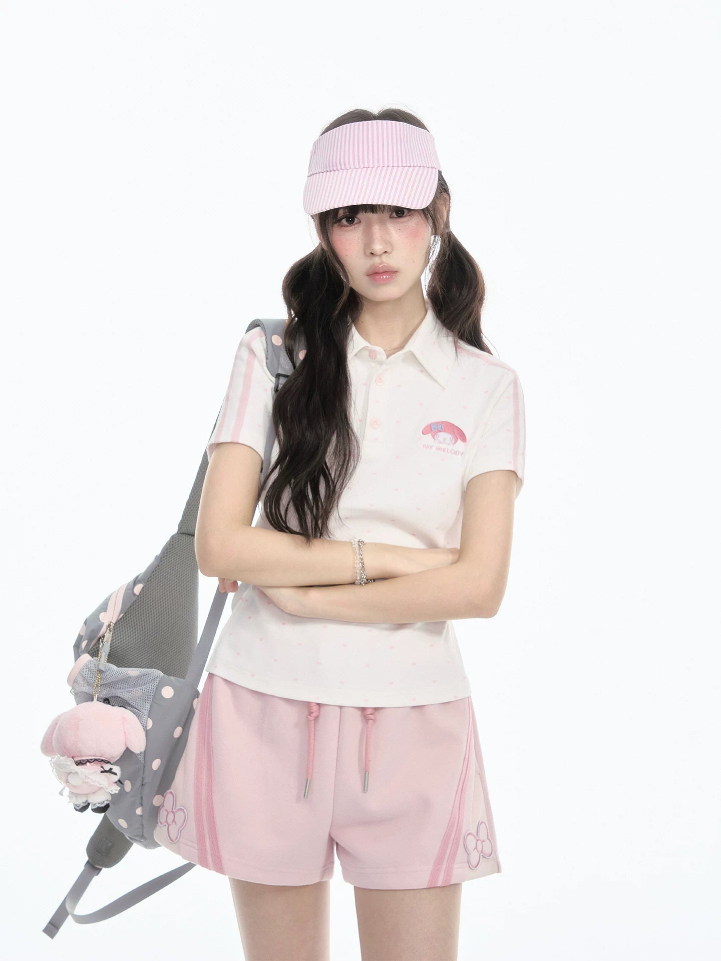 "Pink Ocean Dream" Summer Campus Collection (Shirt/ Shorts/ Skirt/ Jacket)
