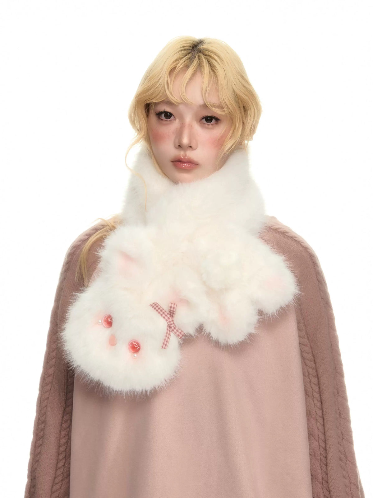 YEDM - Plush Rabbit Scarf