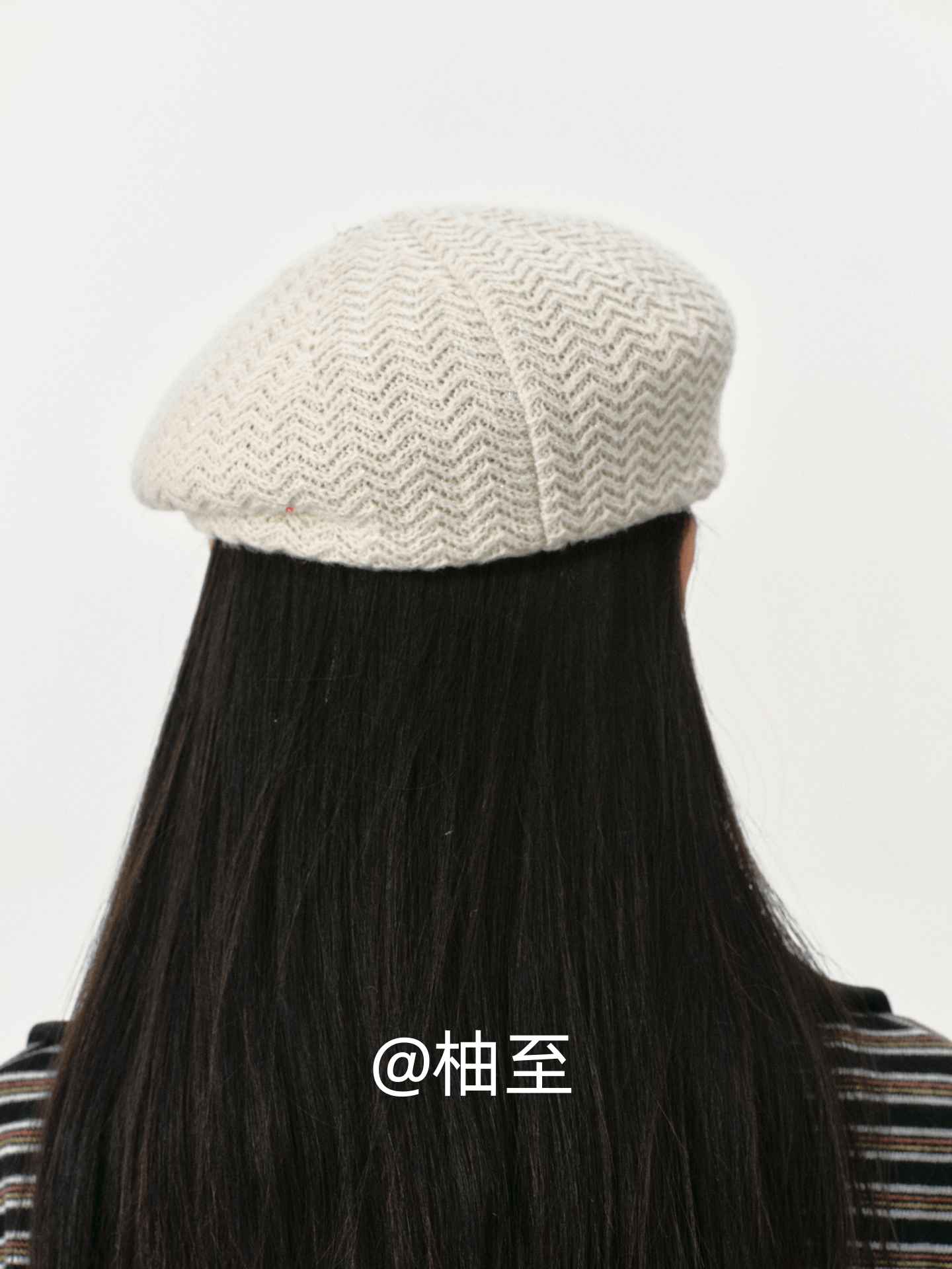 Ivory Cream Bow Knit Beret – Women's French Artist Hat