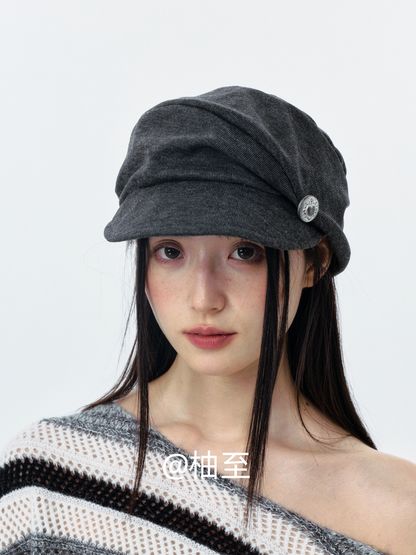 Korean Slouchy Newsboy Cap – Casual Street Style Baker Boy Hat