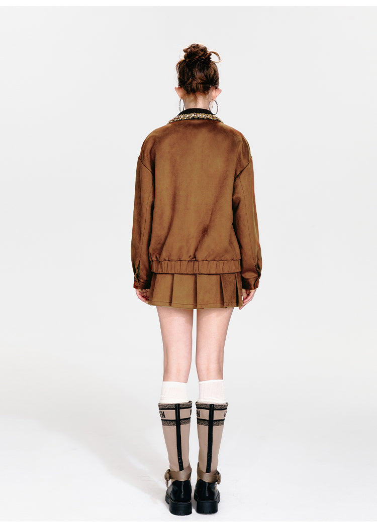 Golden Brown Two-Pieces Set