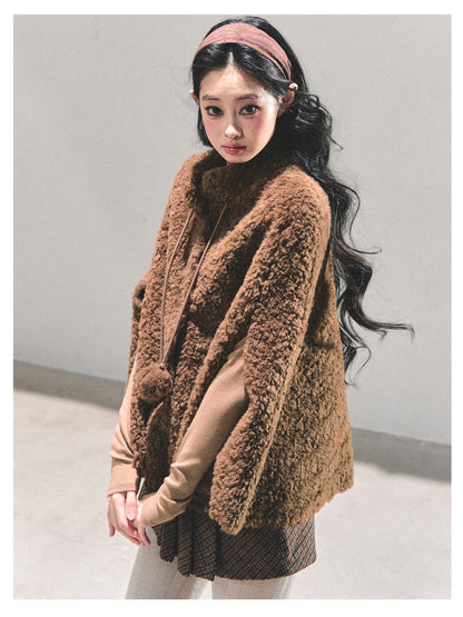 少也眼 “Dusk Warmth" Oversized Sherpa Jacket