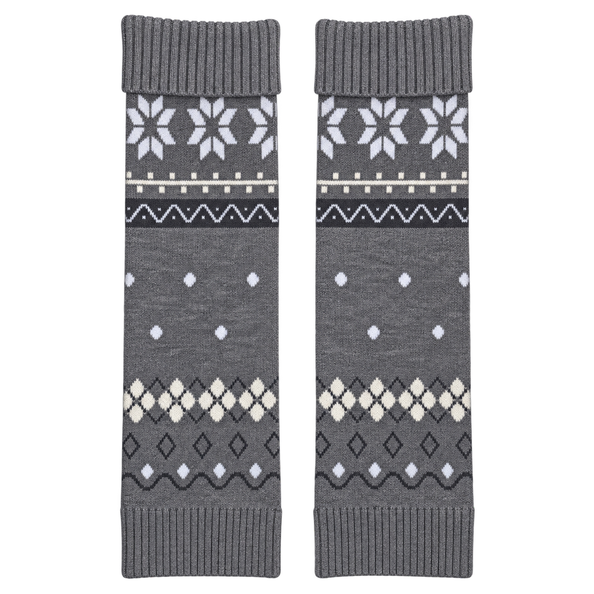 CANSTORE - [FREE GIFT] Frostflower Fair Isle Knit Leg Warmers