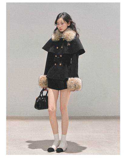 少也眼 “Snowlit Reverie” French Winter Cape Set 855452