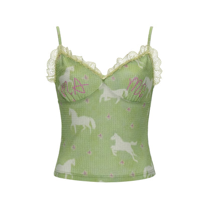 Starry Horse Waffle Knit Cami Top