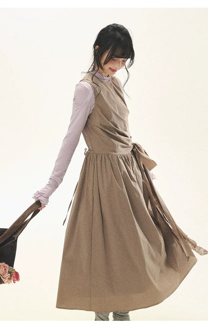 "Misty Ripples" Misty Lavender Lace Mock Neck Knit Top