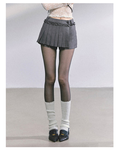 少也眼 “Maxiny Reverie” French Academia Jacket & Pleated Skirt Set