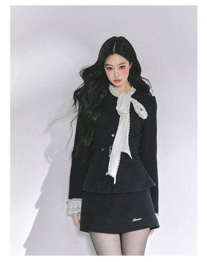少也眼 “Nouveau Heiress” Two-Piece Jacket & Skirt Set 435434
