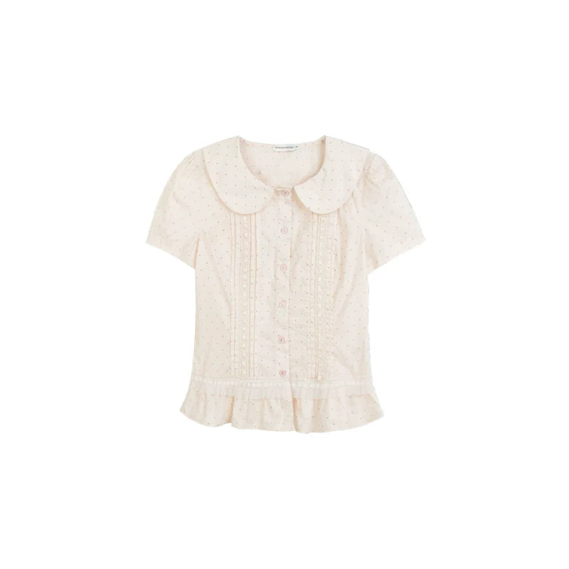 Vintage Japanese-Style Detachable 2-Way Pinafore Dress & Blouse Set