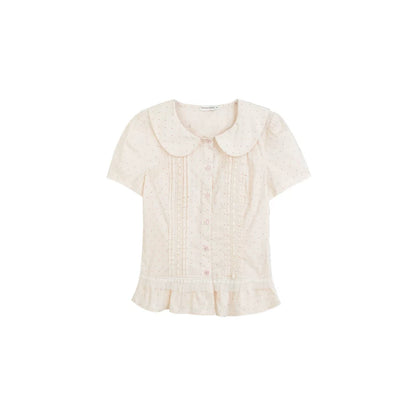 Vintage Japanese-Style Detachable 2-Way Pinafore Dress & Blouse Set