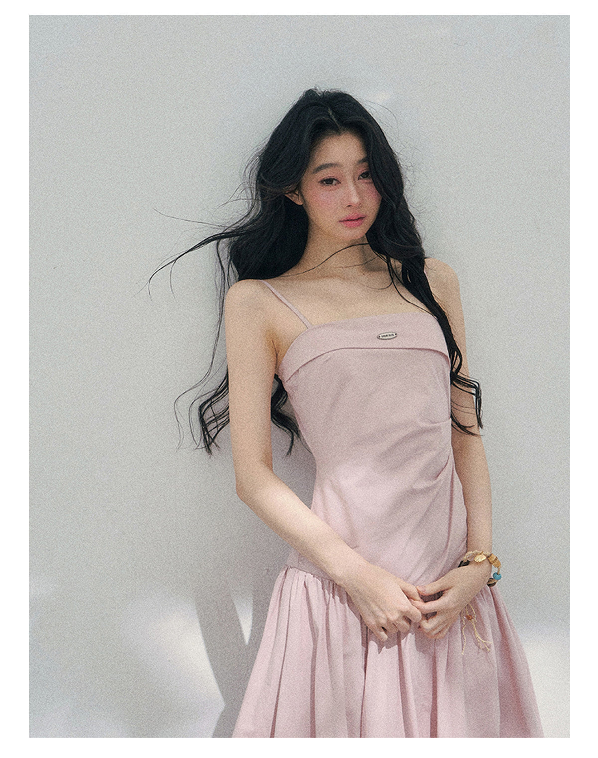 “She Passed Through Bloom Season” Lotus Mauve Bubble Maxi Dress