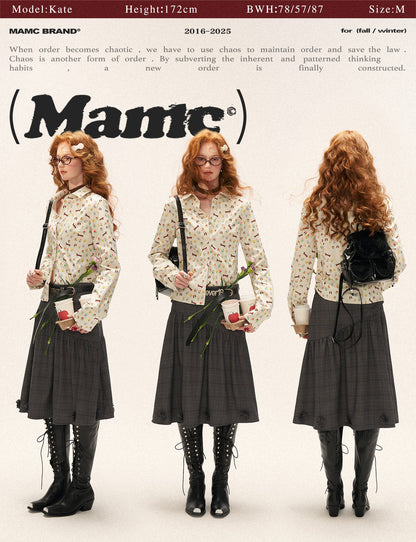 MAMC - Full Dog Print Long-Sleeve Shirt WE806