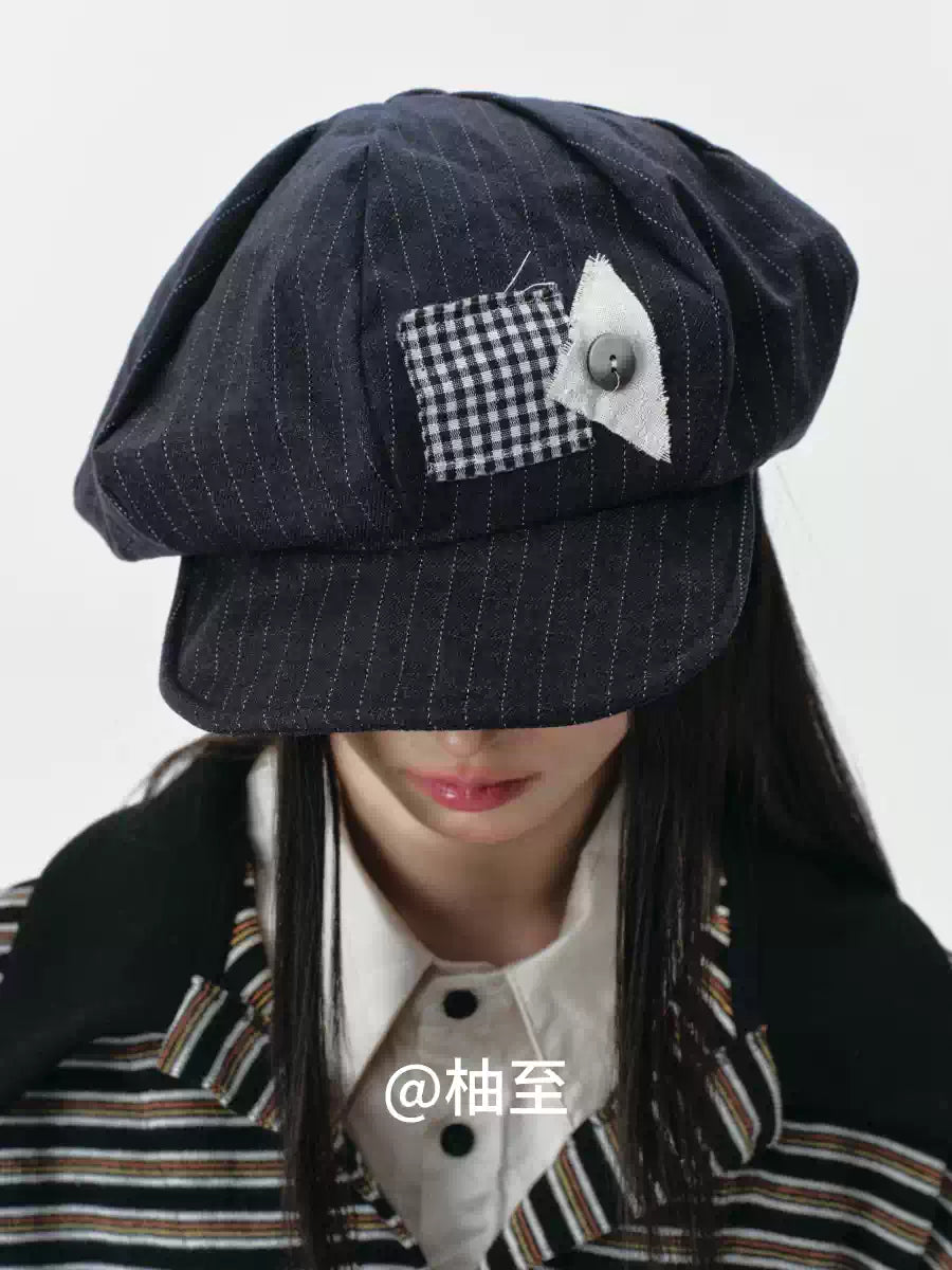 Cloud Baker Boy Cap – Vintage Artist Newsboy Hat