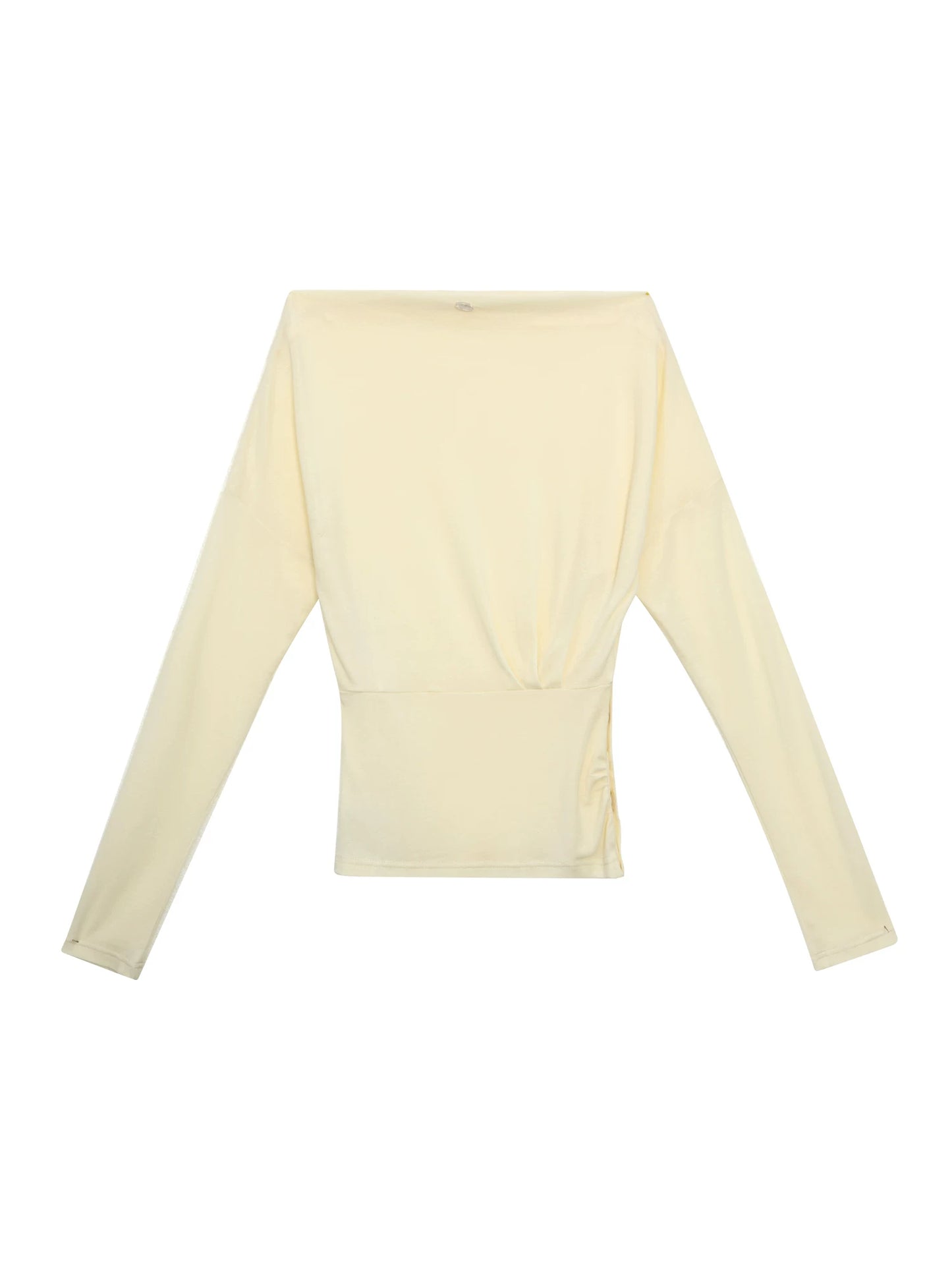 "Soft Breeze" Apricot Off-Shoulder Sun Cover Top