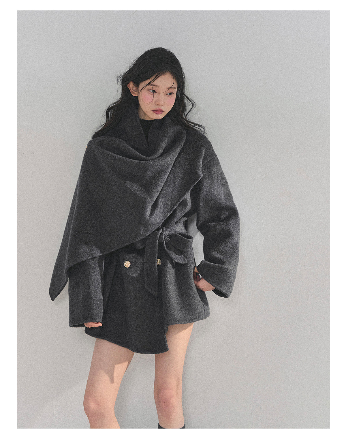 少也眼 “Winter Balcé Whisper” Wool Blend Overcoat - Gray (2nd Lookbook) 7886436
