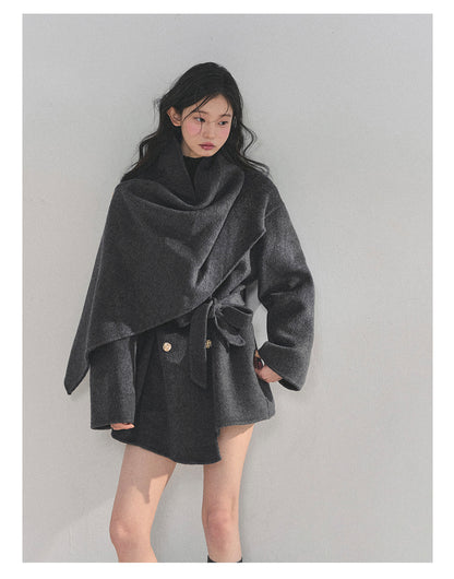 少也眼 “Winter Balcé Whisper” Wool Blend Overcoat - Gray (2nd Lookbook) 7886436