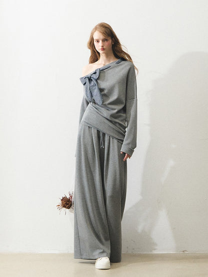 "灰调解构" The Eloise Soft Structure Silk-Cotton Suit Set