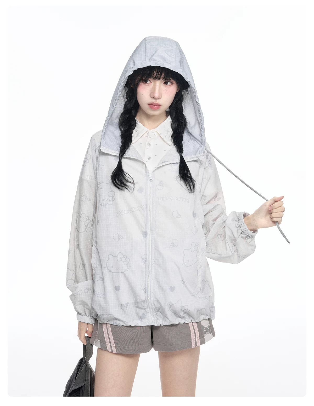 170726K  "Soft Breeze" Sun Protection Campus Set (Hooded Jacket / Polo Shirt / Shorts)