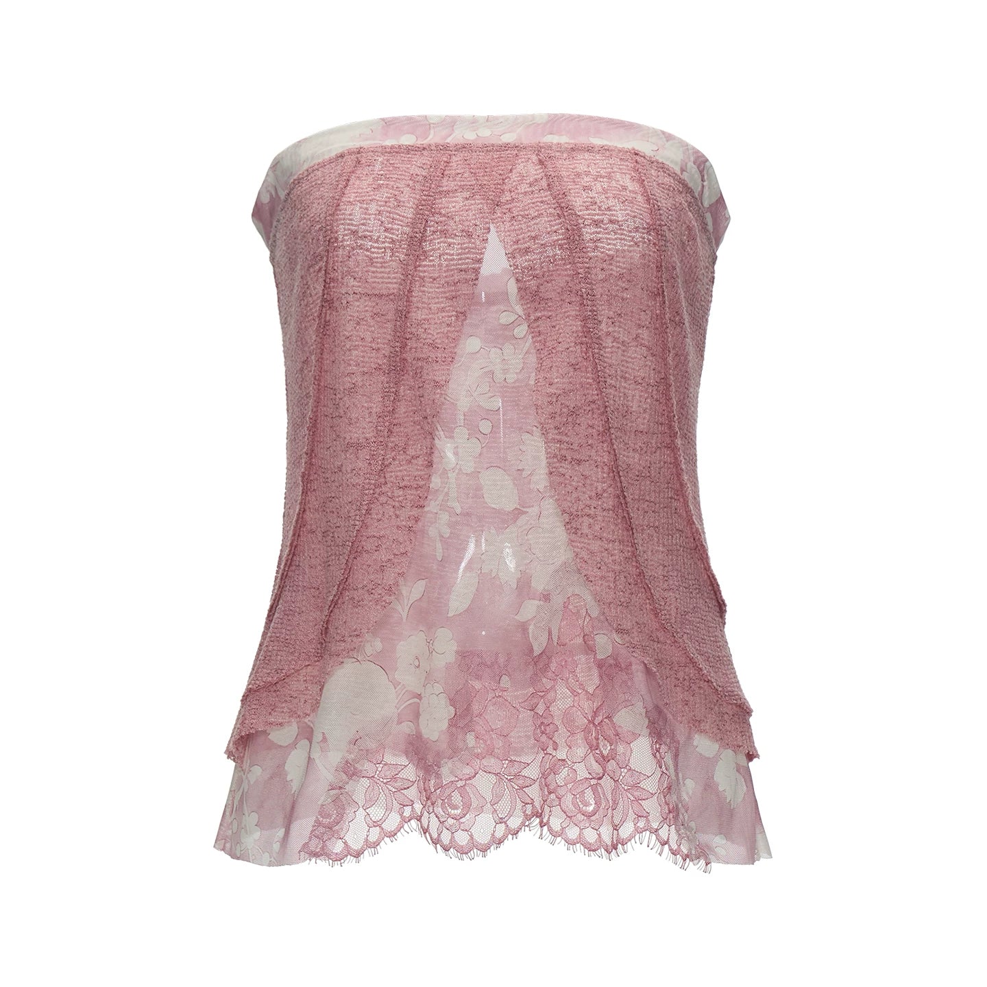 Blush Pink Phoenix Paisley Scarf-Hem Cami Top