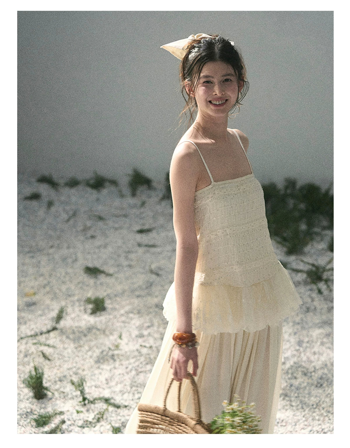"Fallen Into Your Gaze" Dutch Cheese Lace Top & Jogger Pants Two-Piece Set