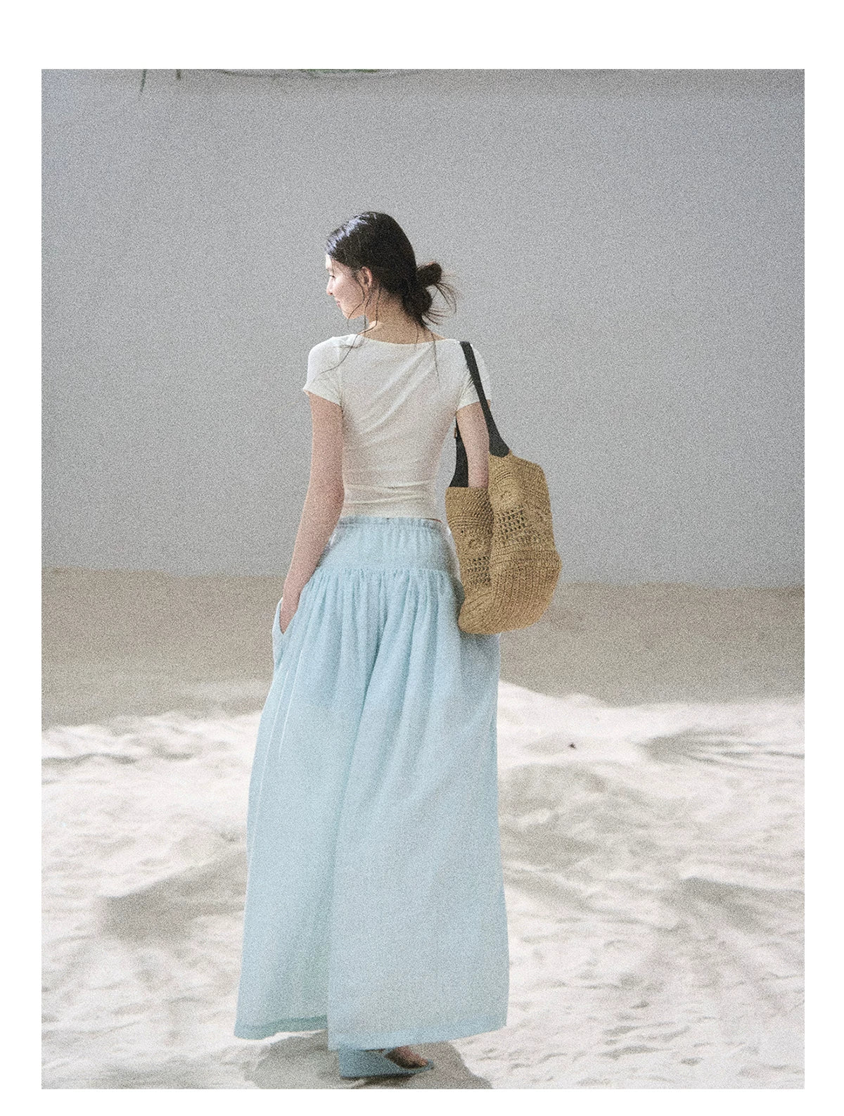 "White Tea Under the Moonlight" White Lace V-Neck Top