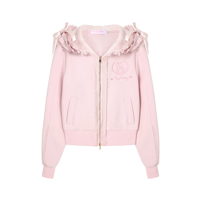 “Melody Garden” Mint Green My Melody Ruffle Hoodie Jacket Set