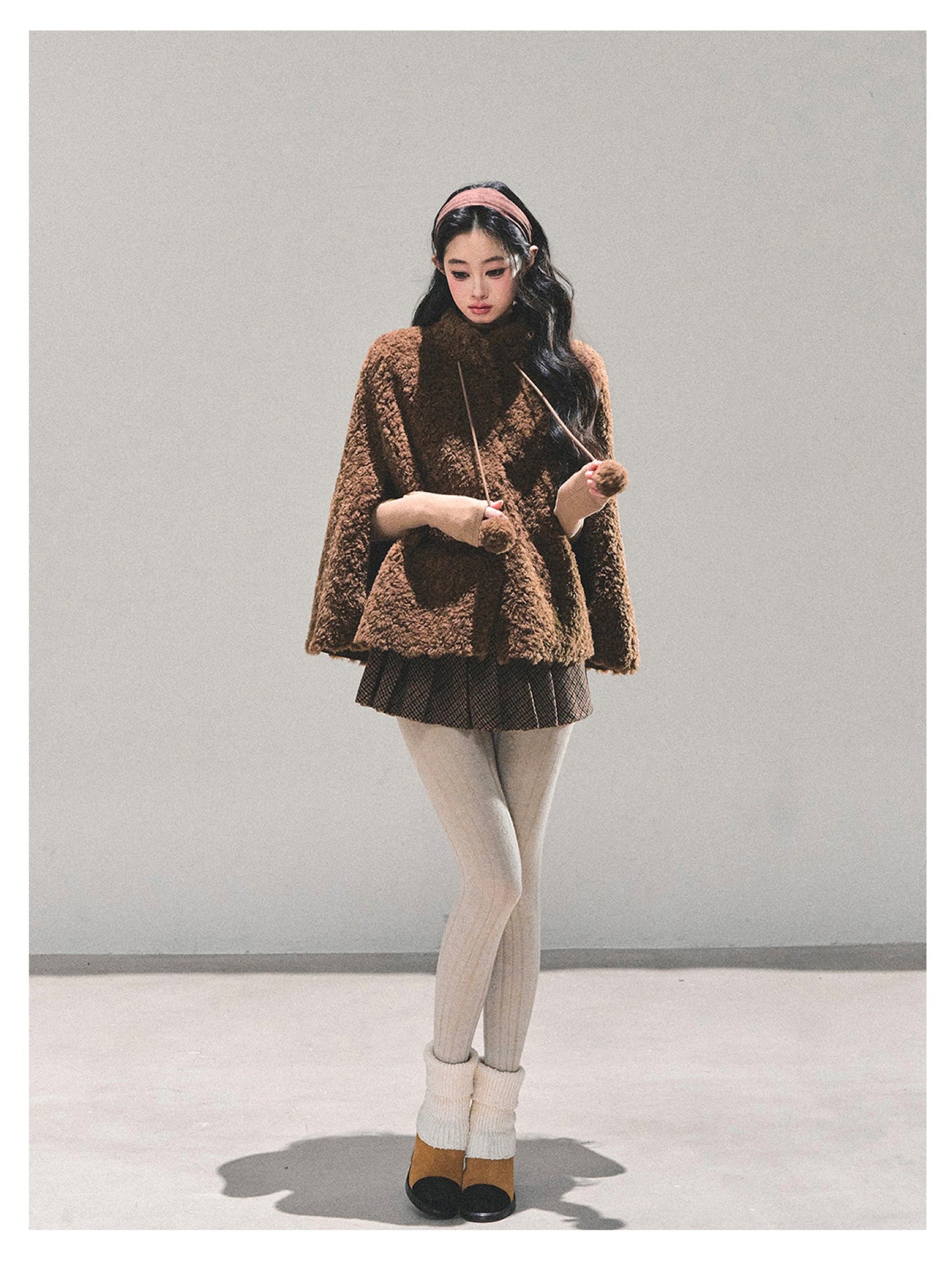 少也眼 “Dusk Warmth" Oversized Sherpa Jacket
