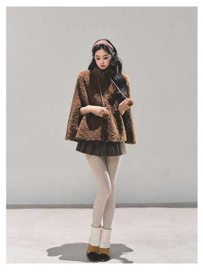 少也眼 “Dusk Warmth" Oversized Sherpa Jacket