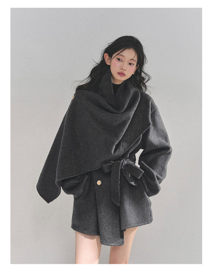 少也眼 “Winter Balcé Whisper” Wool Blend Overcoat - Gray (2nd Lookbook) 7886436