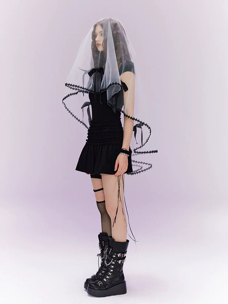 "Covenant × Cross" Slim-Fit Cheongsam-Inspired Dress